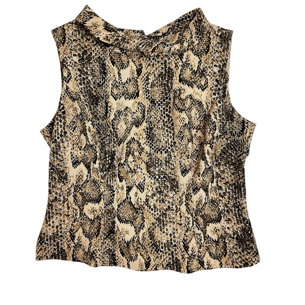 Vintage Scarlett Snakeskin pattern top